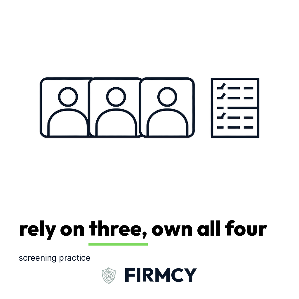 Rely on three, own all four