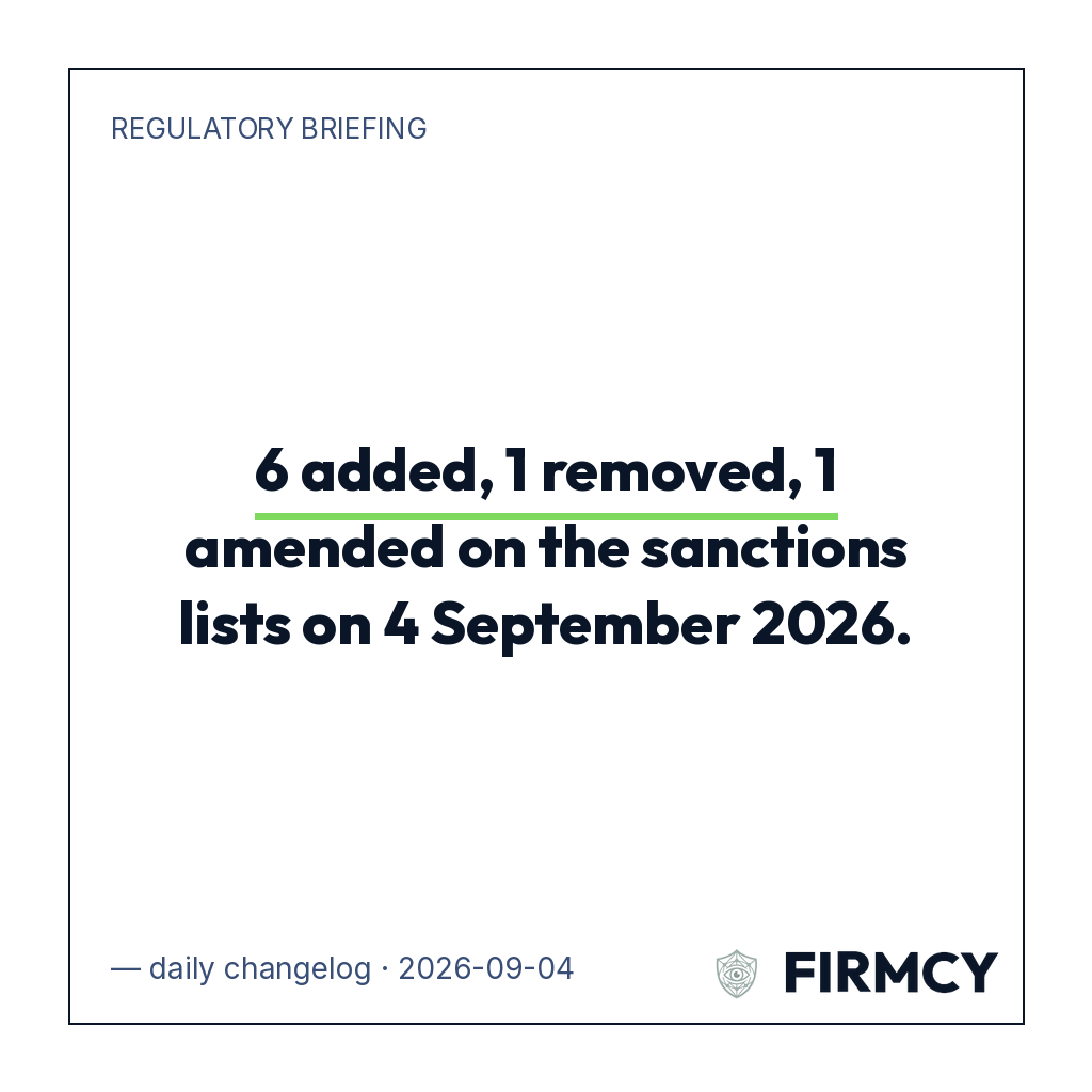 6 OFAC added
