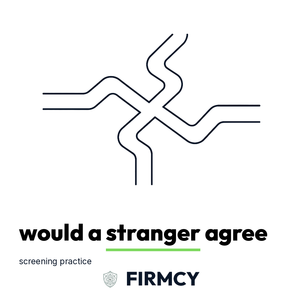 Would a stranger agree
