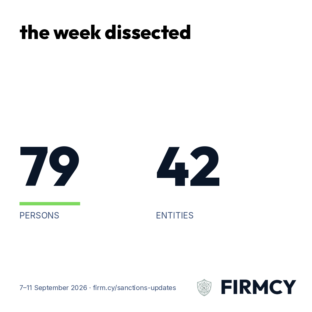 The week dissected: 121 changes