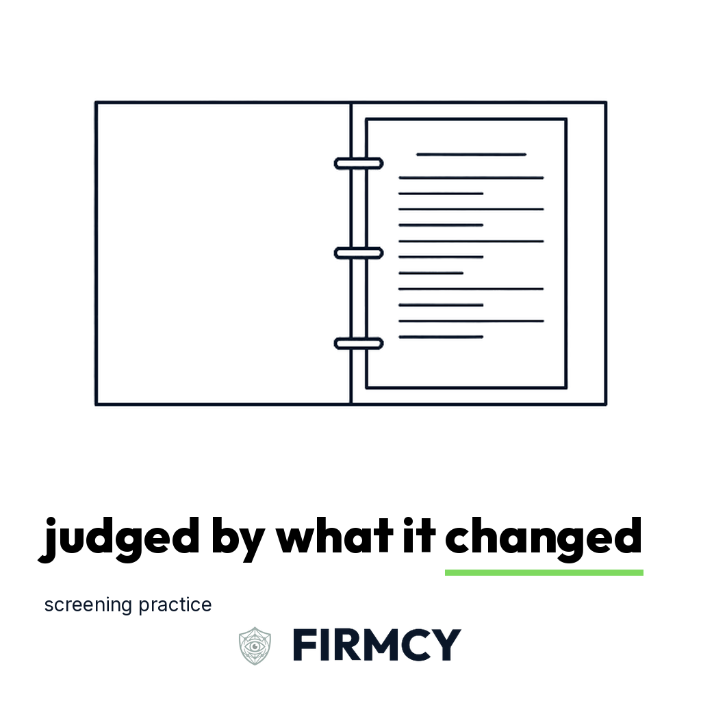 Judged by what it changed