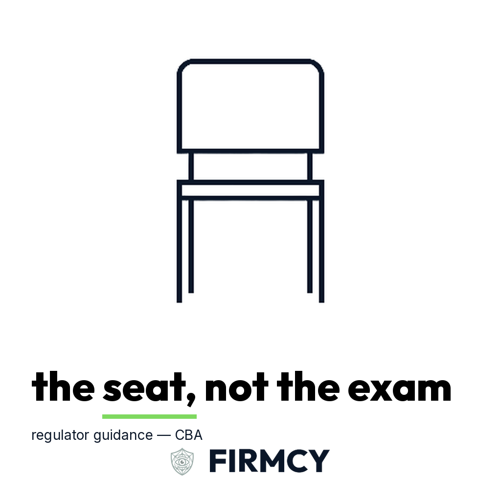 The seat, not the exam