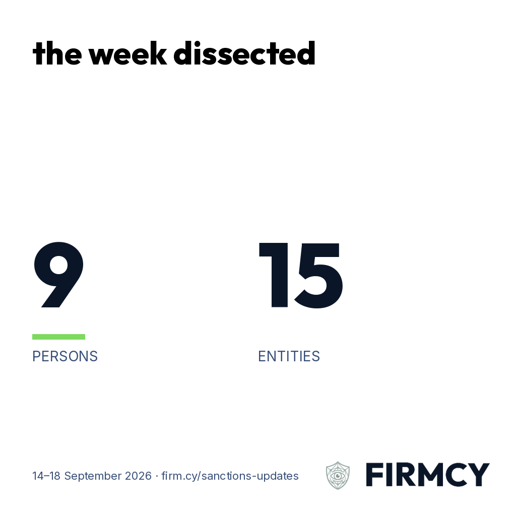 The week dissected: 24 changes