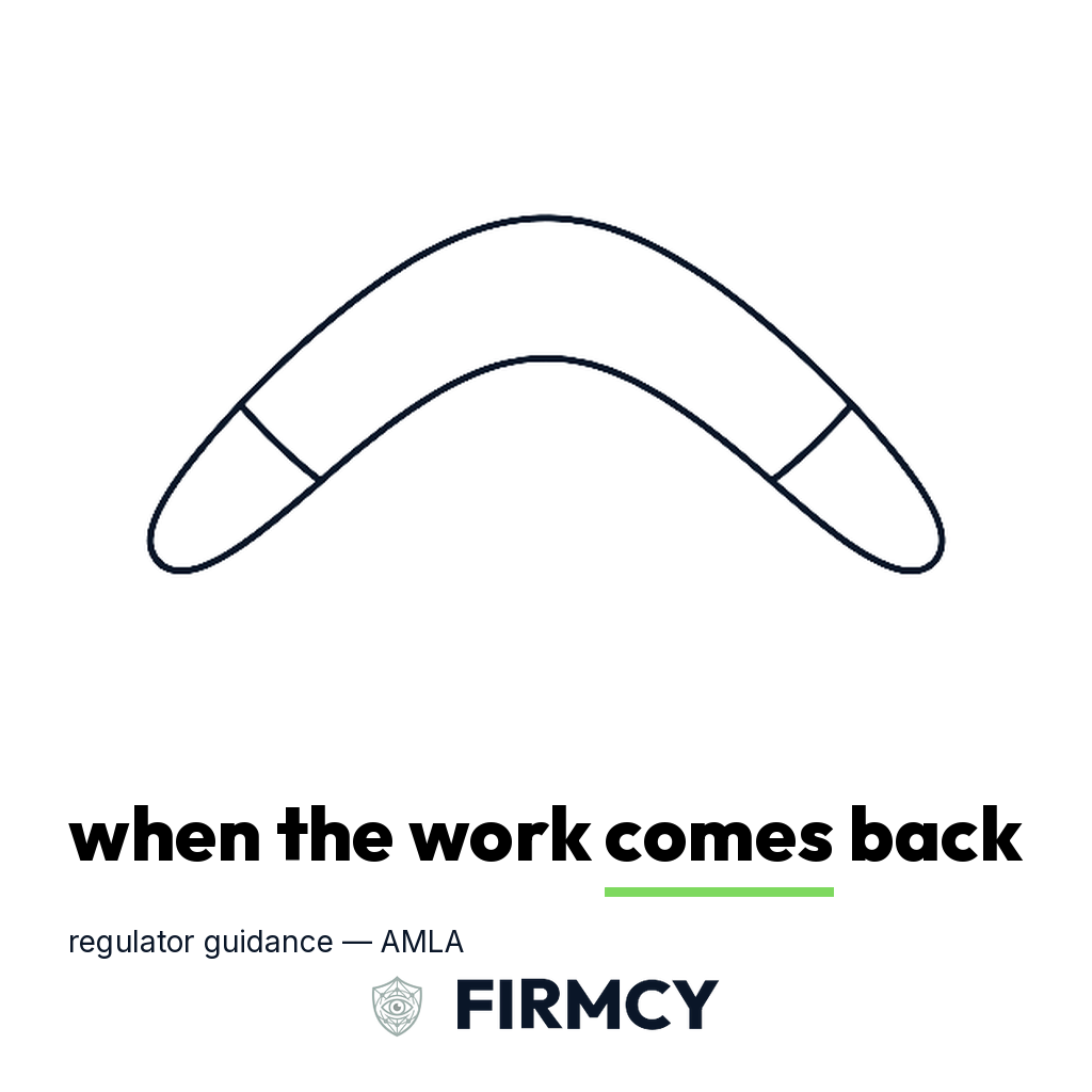 When the work comes back