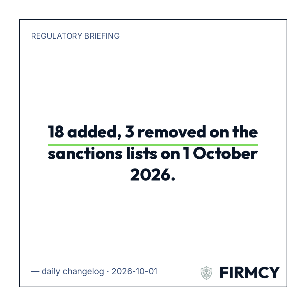 18 OFAC added