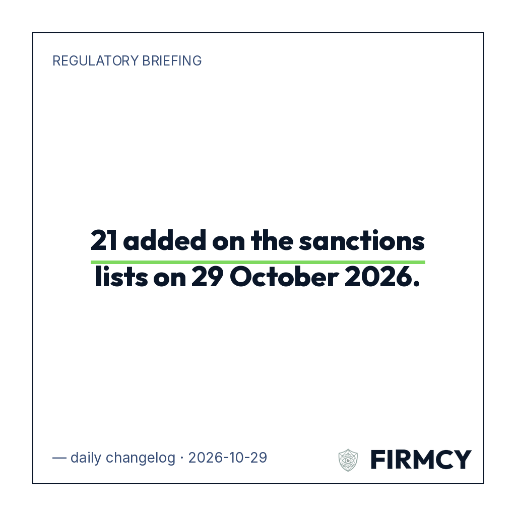 21 OFAC added